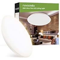 Los mejores  - 18W Plafón LED Techo Novostella 1800lm Luz Plafon Baño LED Redondo- Impermeable IP65 Blanco Calída 3000K- Diseño…